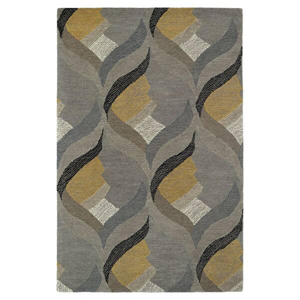 Kaleen Montage Grey 5 ft. x 8 ft. Area Rug
