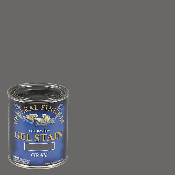 General Finishes 1 qt. Gray Oil-Based Interior Wood Gel Stain