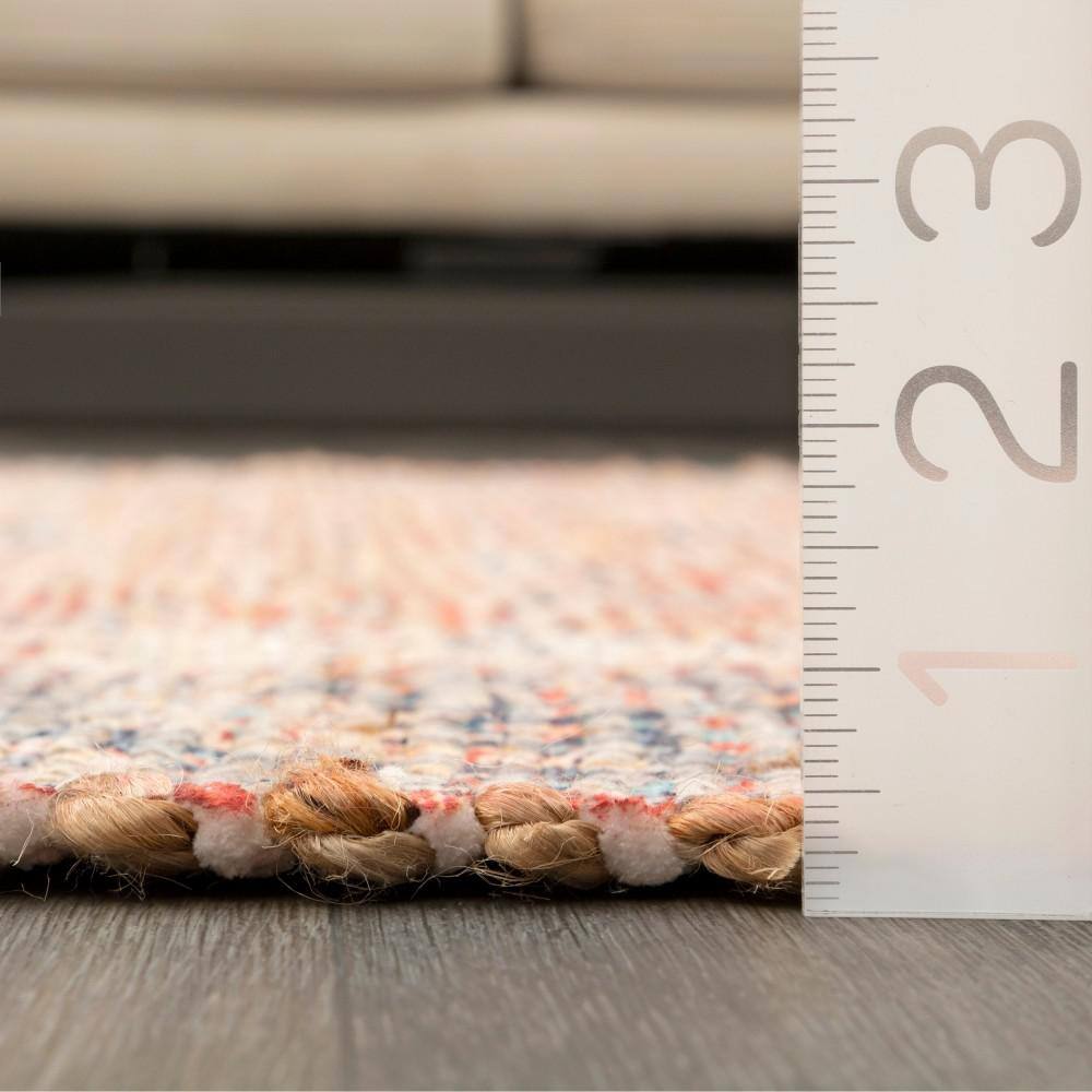 Multicolor Medallion Flat Woven Synthetic 8' x 10' Area Rug