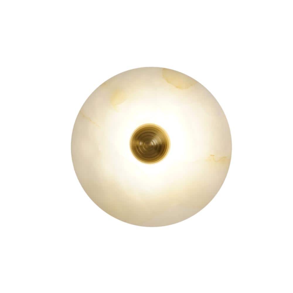 9.84 in. Natural Alabaster Wall Sconce, 5CCT Integrated  LED Modern Wall Mounted Lamps for Bedroom or Dining Room price history on PriceWatchPro