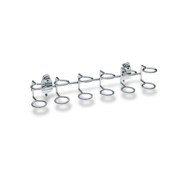 9 in. W with 3/4 in. I.D. Zinc Plated Steel Multi-Ring Tool Holder (2-Pack)