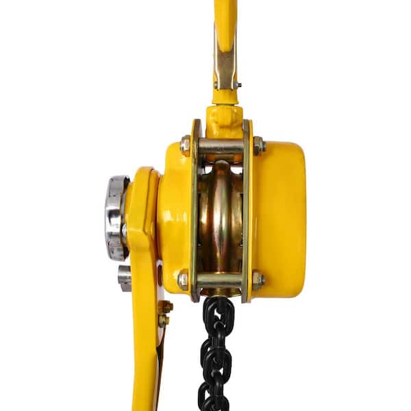 Manual Lever Chain Hoist, 3/4 Ton 1650 Lbs Capacity 10FT Come Along, Auto Chain Leading & 360° Rotation Hook For Warehouse Building Garages And Factories