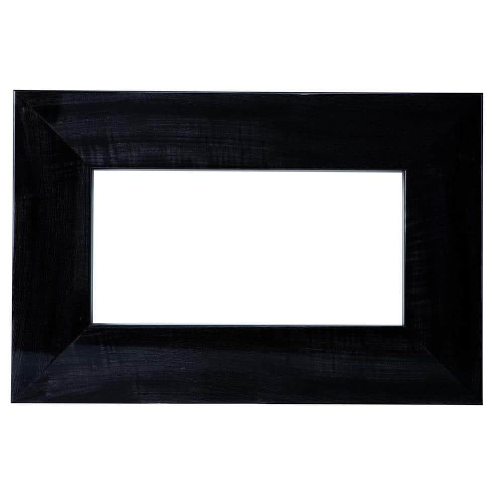 MirrorChic Black Smoke 3 in. x 48 in. x 42 in. DIY Mirror Frame Mirror