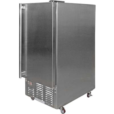 1.71 cu. ft. Built-In Stainless Steel Outdoor Ice Maker