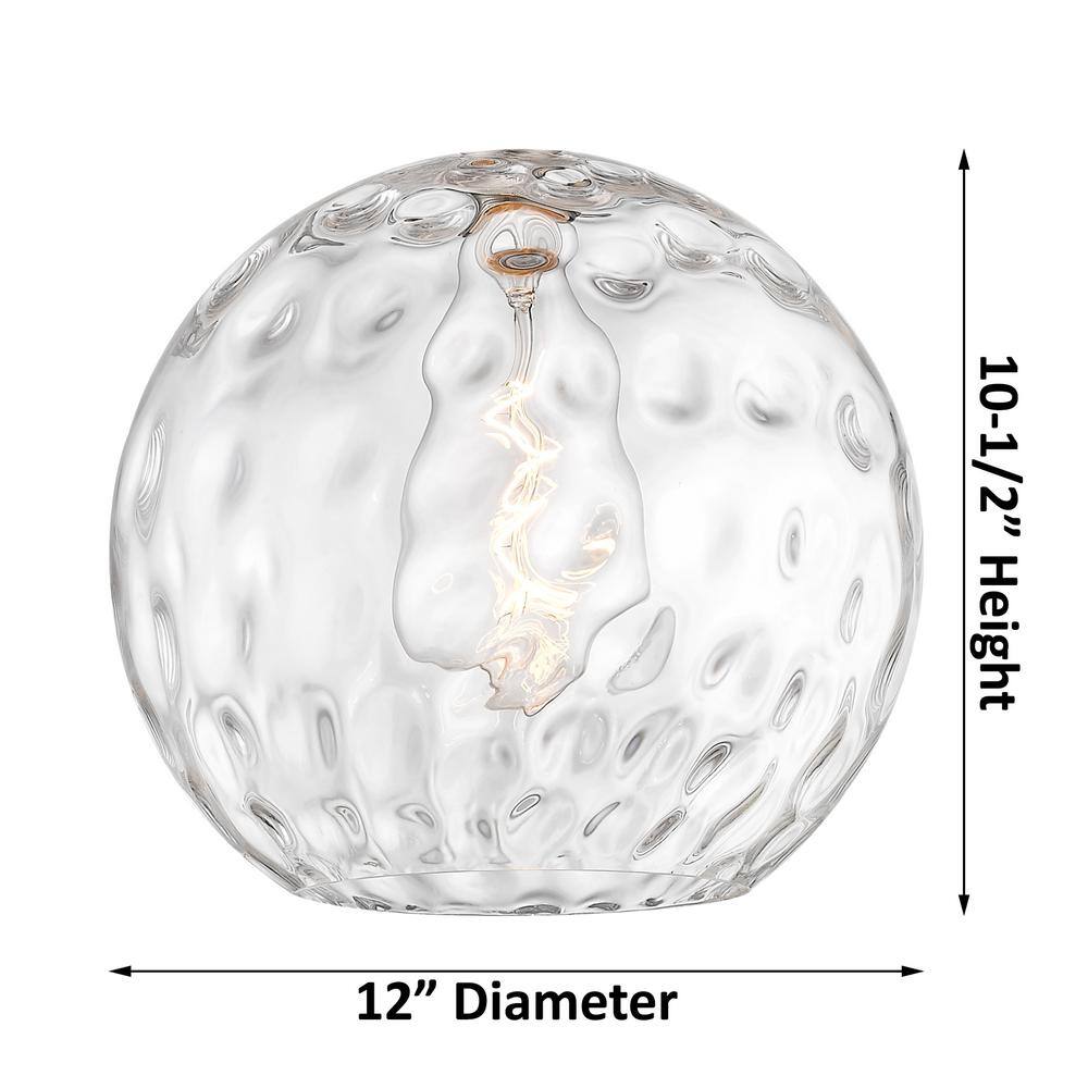Edison Mini Globe Antique Brass 1-Light Pendant