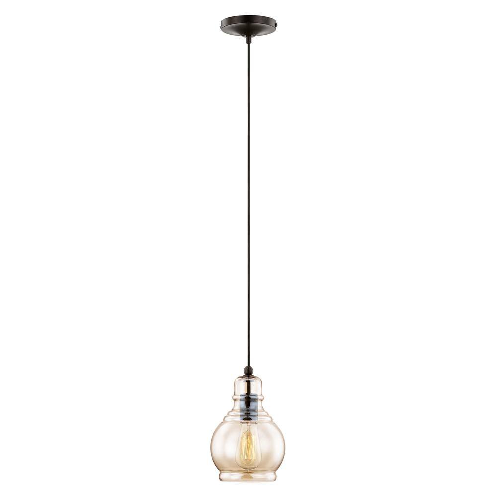 Champagne Glass Mini Pendant with English Bronze Finish