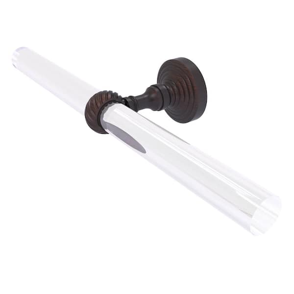 Allied Brass Pacific Grove Collection 13 in. Wall Mounted 2 Arm Guest Towel Holder with Twisted Accents in Venetian Bronze