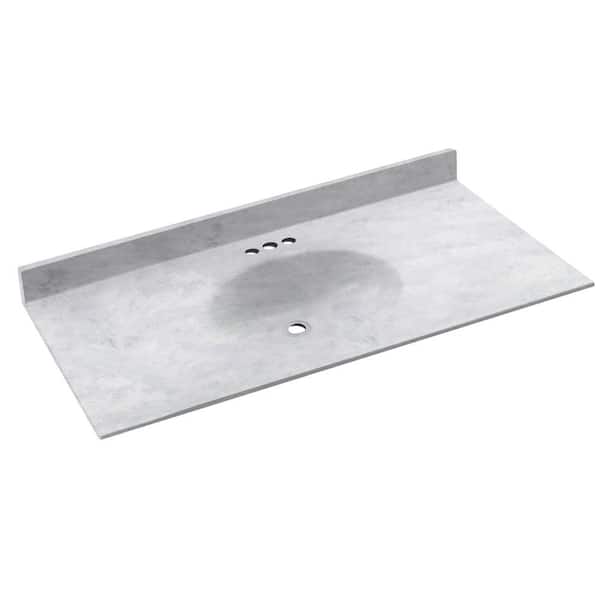 Swan Chesapeake 31 in. Solid Surface Vanity Top with Basin in Ice