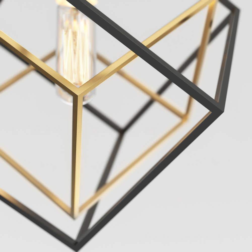 Modern Black and Gold Mini Pendant Light