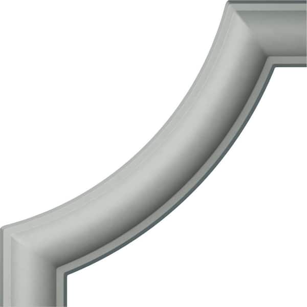 4 in. x 3/8 in. x 4 in. Urethane Traditional Panel Moulding Corner (Matches Moulding PML00X00TR)