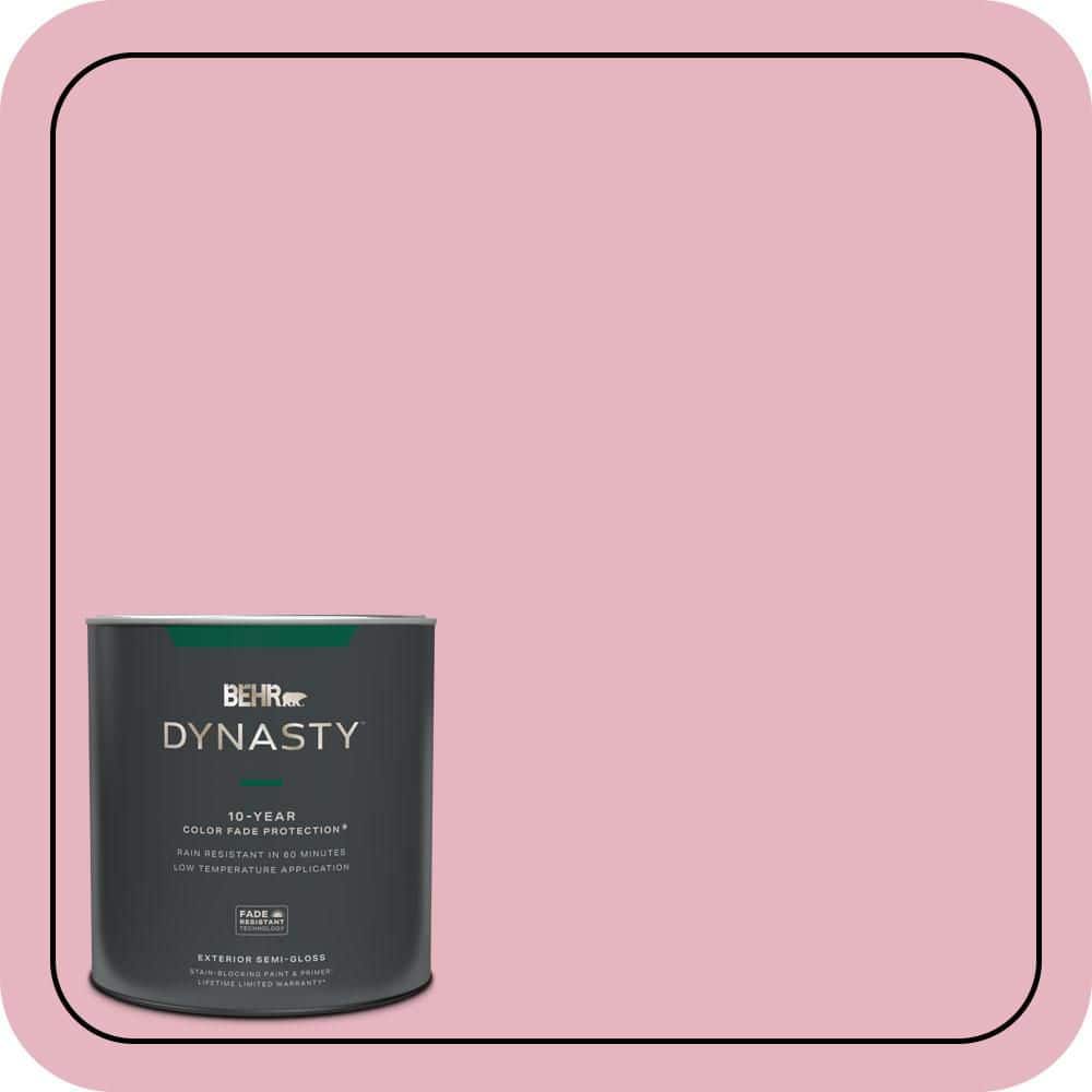 1 qt. #M140-3 Premium Pink Semi-Gloss Enamel Exterior Stain-Blocking Paint & Primer price history on PriceWatchPro