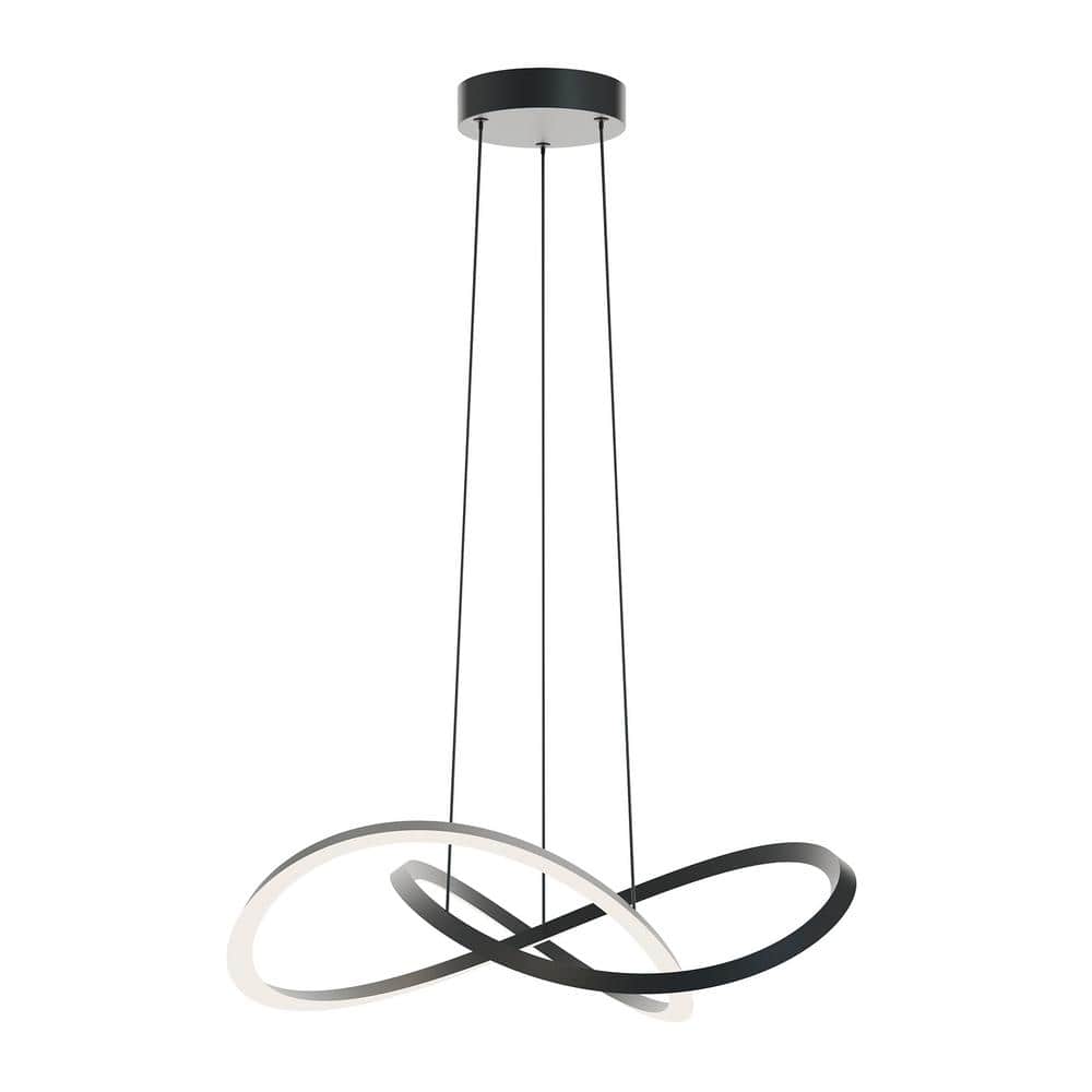 AFX Celeste 31-Watt 1 Light Black Statement Integrated LED Pendant