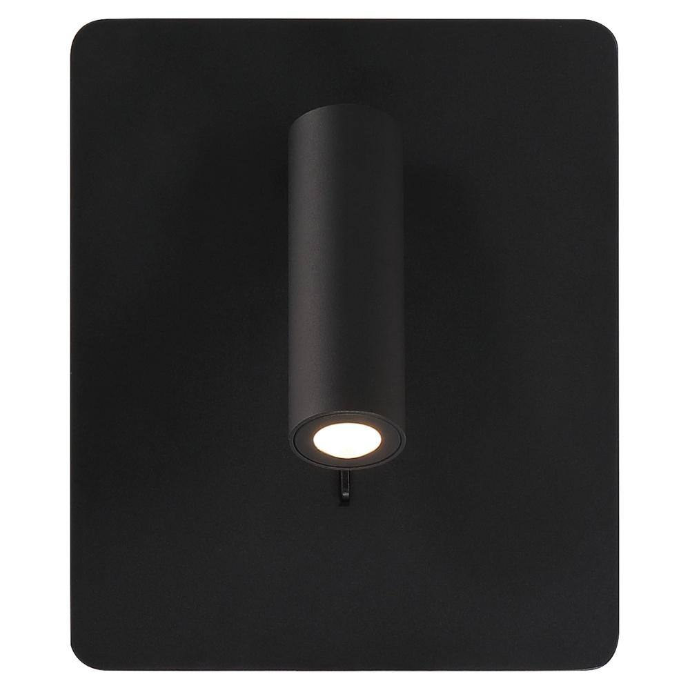 Matte Black Adjustable Cylinder LED Wall Sconce