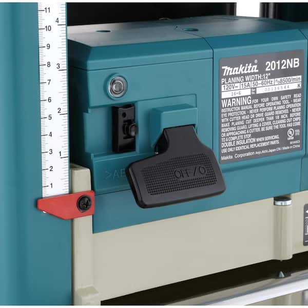 Makita 15 Amp 12 in. Corded Compact Portable Planer with Interna-Lok Automated Head Clamp, and Set 2012NB - The Home Depot