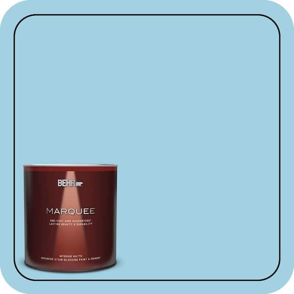 BEHR MARQUEE 1 qt. #540C-3 Sea Rover Matte Interior Paint & Primer