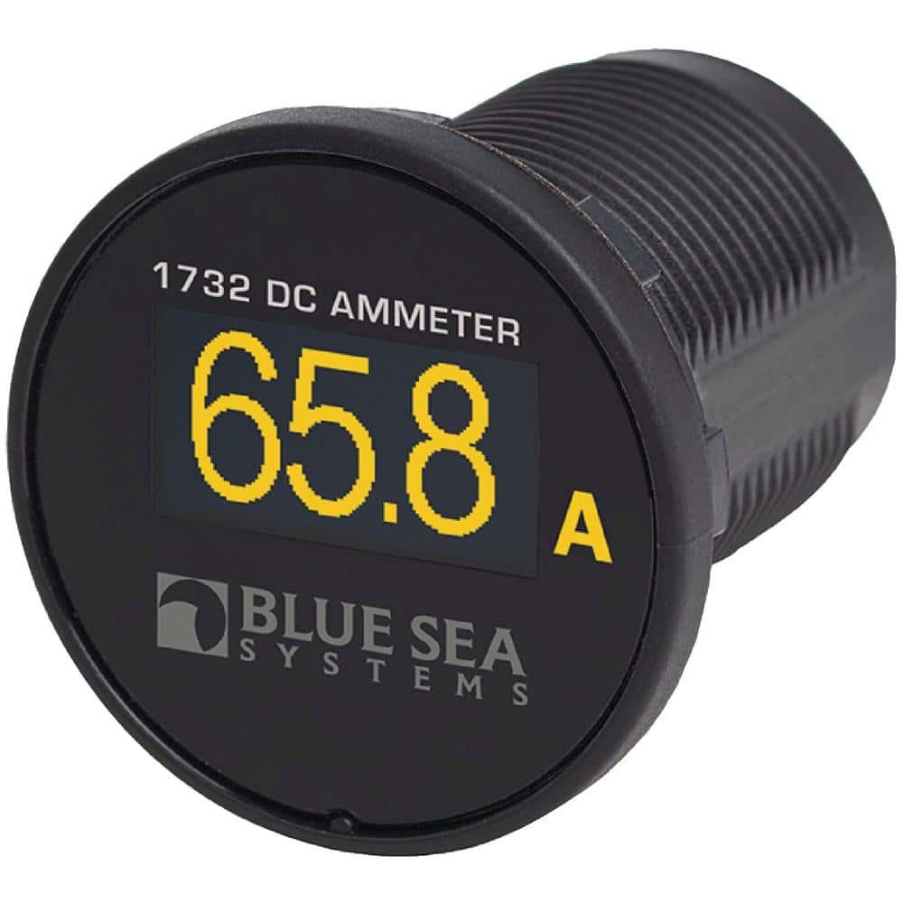 Blue Sea Systems Mini OLED Ammeter - Yellow 1732 - The Home Depot