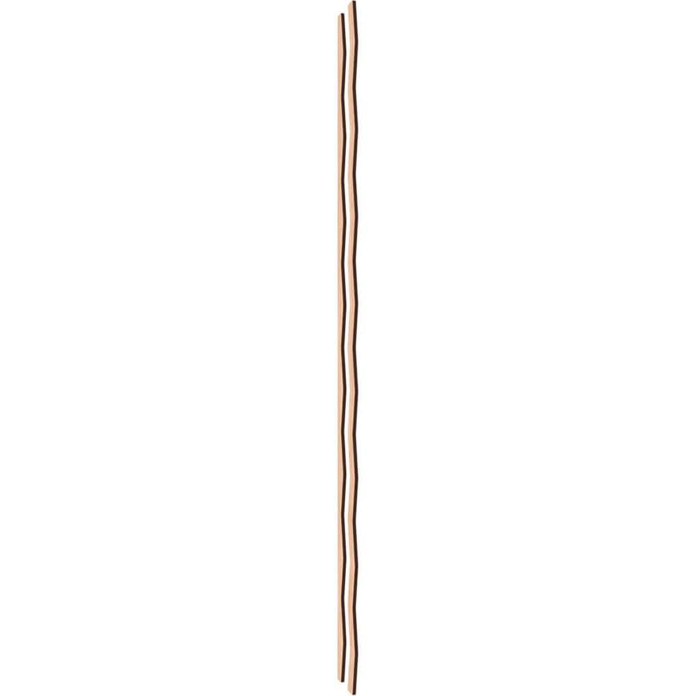 Eastport Hickory Adjustable Wood Slat Wall Panel Kit