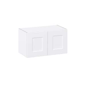 Wallace Painted Shaker 27 in. W x 14 in. D x 15 in. H Warm White Assembled Wall Bridge Kitchen Cabinet