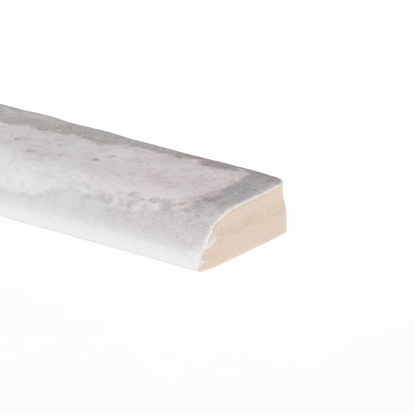 Bordeaux Parc Bordelais 1 in. x 6 in. Glossy Glazed Ceramic Wall Bullnose Tile