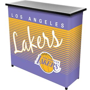 Los Angeles Lakers Hardwood Classics Purple 36 in. Portable Bar