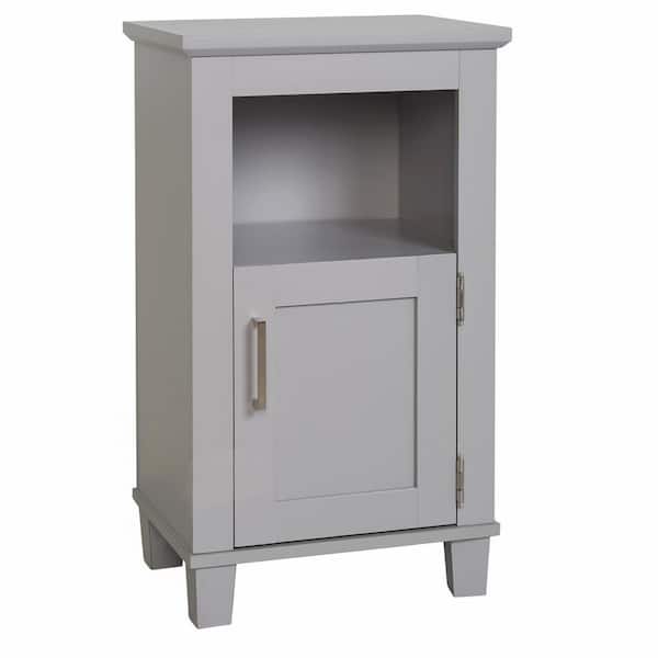 Shaker Style 16 in. W x 12 in. D x 27.7 in. H Floor Cabinet in Dove Gray