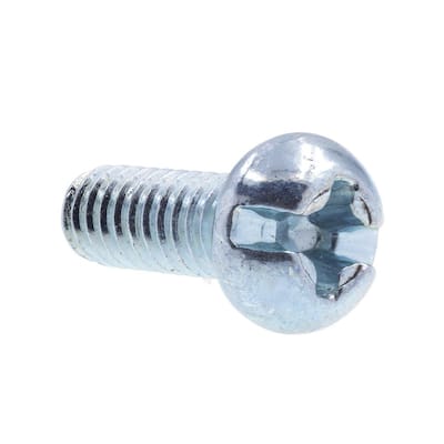 #2-56 x 1/4 in. Phillips/Slotted Combination Drive Round Head Machine Screws Zinc Plated in Steel (100-Pack)
