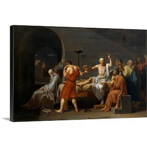 "The Death of Socrates" by Jacques Louis David Canvas Wall Art