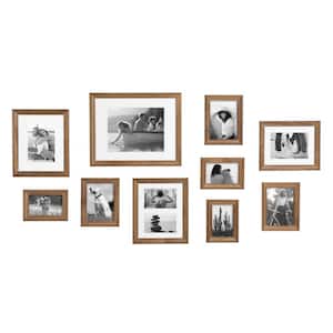StyleWell Gold Frame with White Matte Gallery Wall Picture Frames (Set of 4)