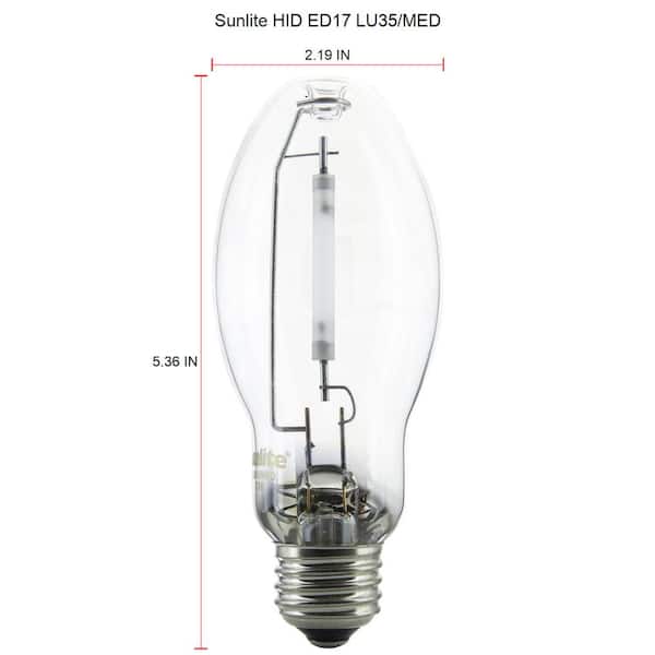 HPS 35 W watt High Pressure Sodium ED17 E26 Light Bulb Lamp Medium 