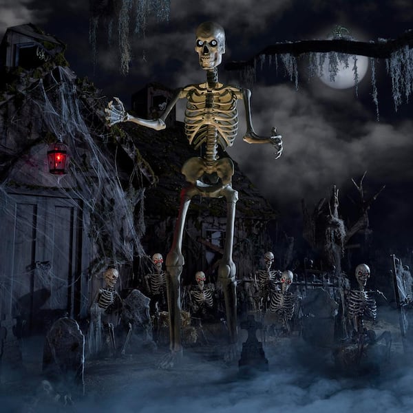 Home Accents Holiday 12 ft Giant-Sized Skeleton with LifeEyes(TM ...