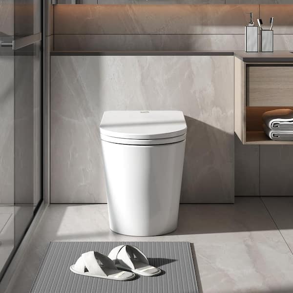 MEDUNJESS L-G Elongated Smart Toilet 1.34 GPF with Heated Seat, Auto Flush, and Deodorization