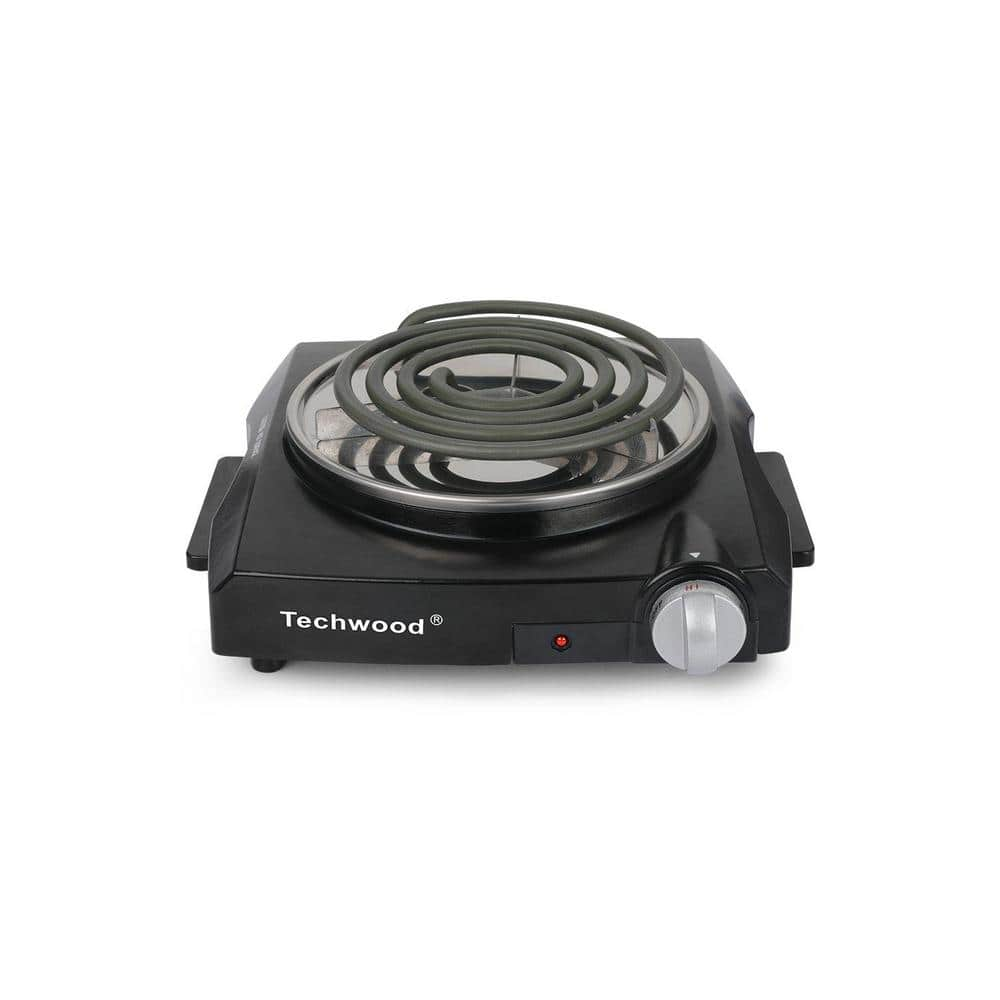 MegaChef Portable 2-Burner 5.5 in. White Hot Plate with