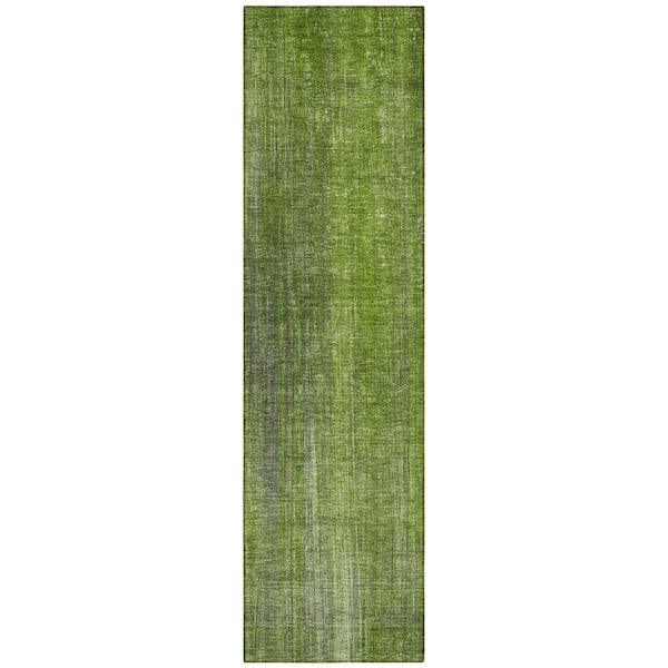 Addison Rugs Chantille ACN552 Green 2 ft. 3 in. x 7 ft. 6 in. Machine Washable Indoor/Outdoor Geometric Runner Rug