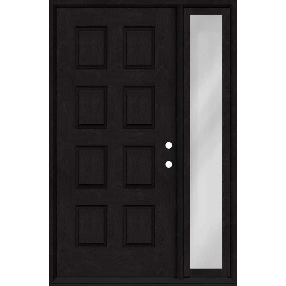 Regency 61 in. x 80 in. 8-Panel LHIS Onyx Mahogany Fiberglass Prehung Front Door w/16in. SL w/ 4-9/16 Jamb price history on PriceWatchPro