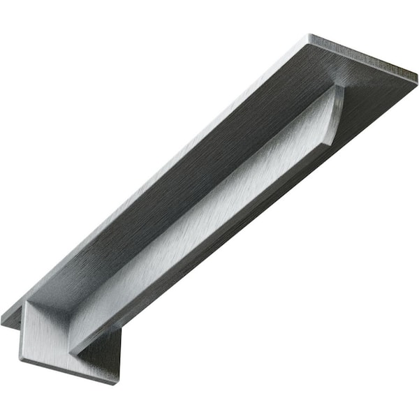 Ekena Millwork 16 in. x 3 in. x 2 in. Steel Unfinished Metal Heaton Bracket