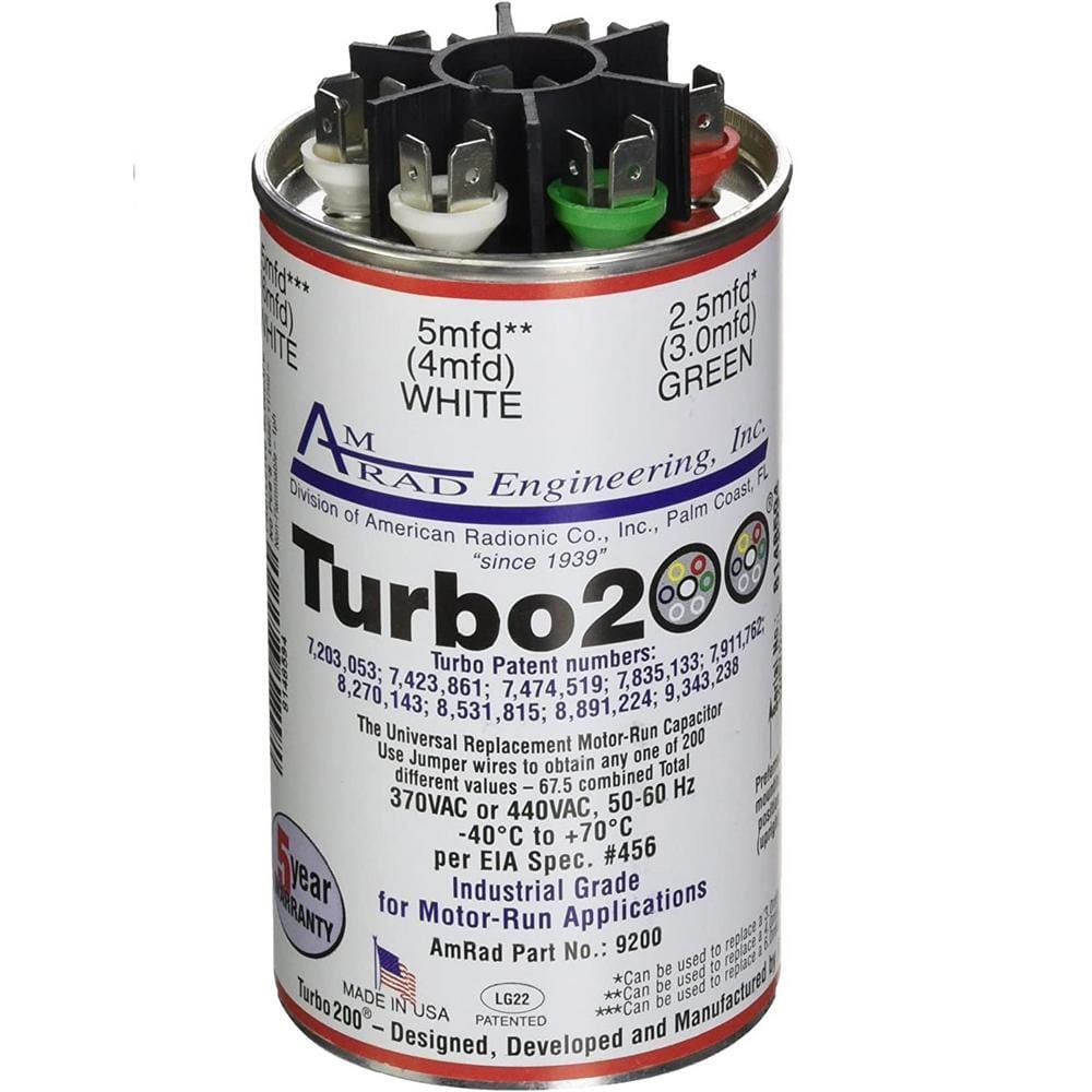 AmRad Turbo 200 Motor Run Capacitor for sale online 