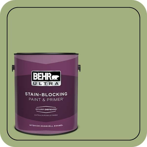 BEHR ULTRA 1 gal. #M360-5 Fresh Guacamole Extra Durable Eggshell Enamel Interior Paint & Primer