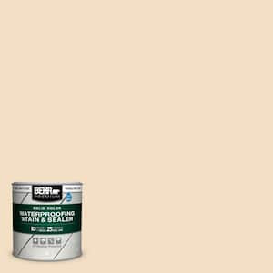 8 oz. #22 Navajo White Solid Color Waterproofing Exterior Wood Stain and Sealer Sample