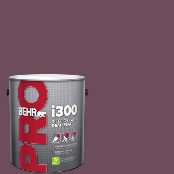 BEHR PRO 1 gal. #PPU1-20 Spiced Plum Dead Flat Interior Paint