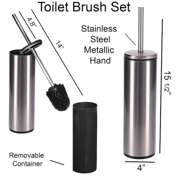 Polder Stainless Steel Toilet Brush Caddy