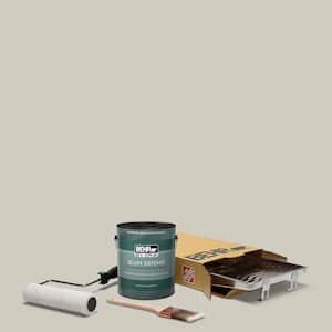 1 gal. #N320-2 Toasty Gray Extra Durable Semi-Gloss Enamel Interior Paint and 5-Piece Wooster Set All-in-One Project Kit