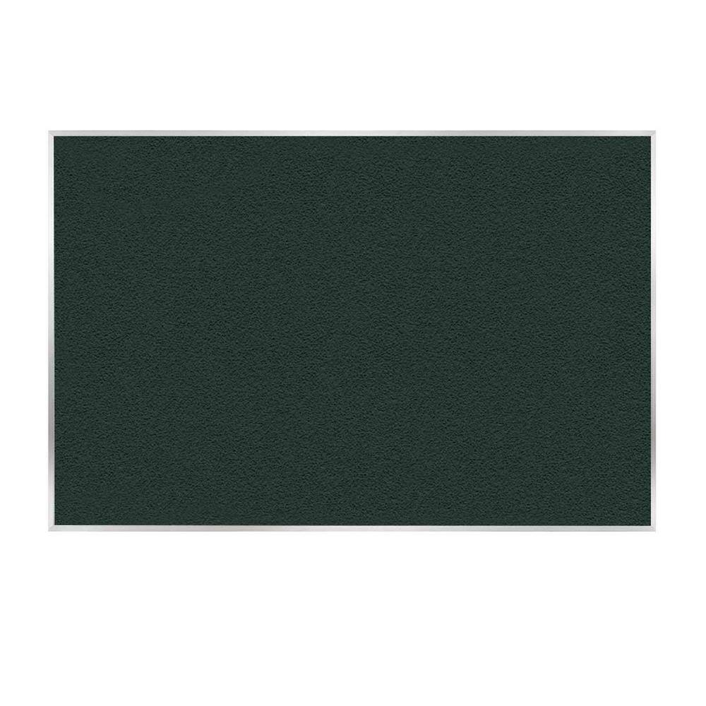 ghent Vinyl Bulletin Board, Satin Aluminum Frame, 4 ft. x 7 ft. 4 in., Ebony AV47183 The Home