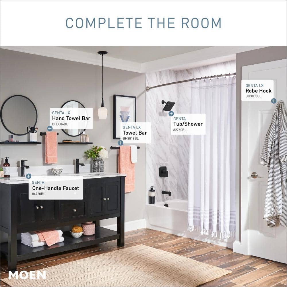 Matte Black Single Handle High Arc Bathroom Faucet