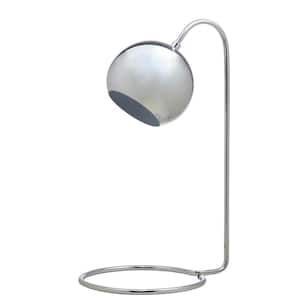 Jana 22 in. Chrome Arc Table Lamp with Chrome Globe Shade
