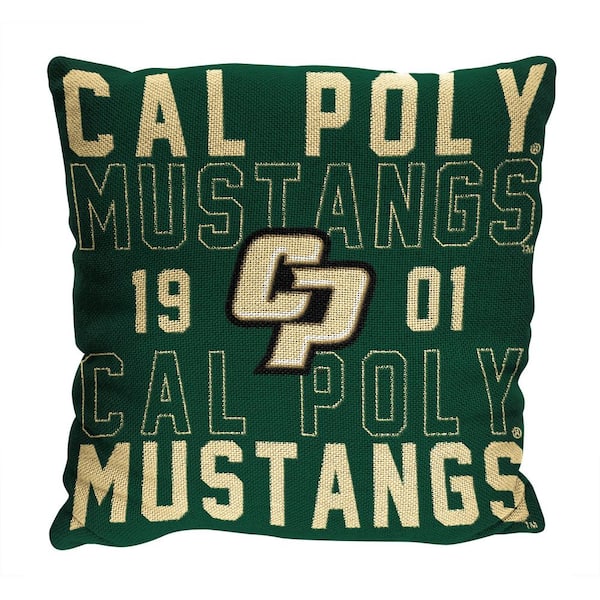 THE NORTHWEST GROUP NCAA Cal Poly St Stacked Multi-Colored 20" Throw Pillow