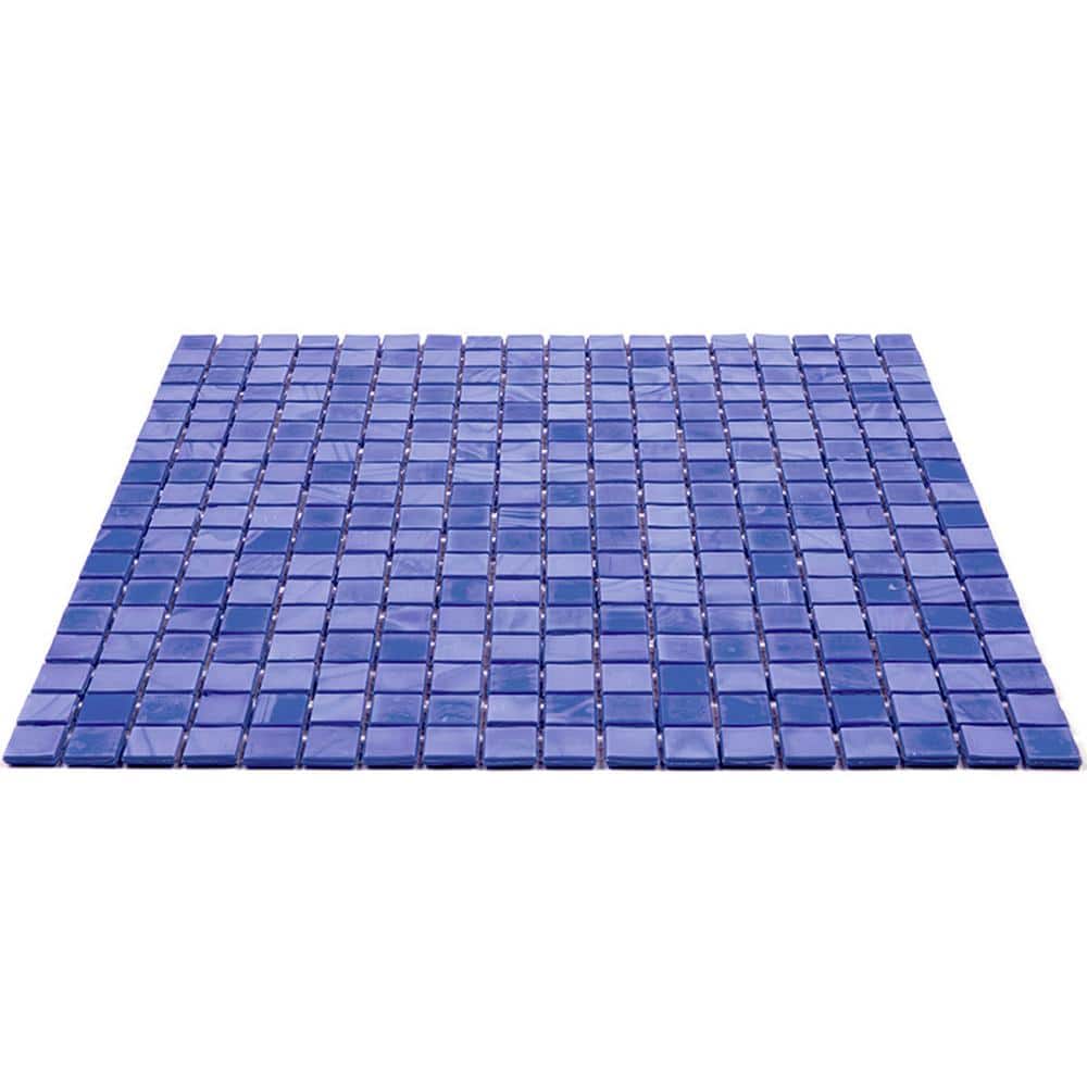 Neon Blue Glass Mosaic Wall and Floor Tile