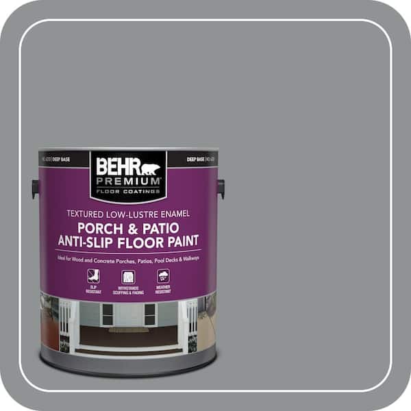 1 gal. #770F-4 Gray Area Textured Low-Lustre Enamel Interior/Exterior Porch and Patio Anti-Slip Floor Paint