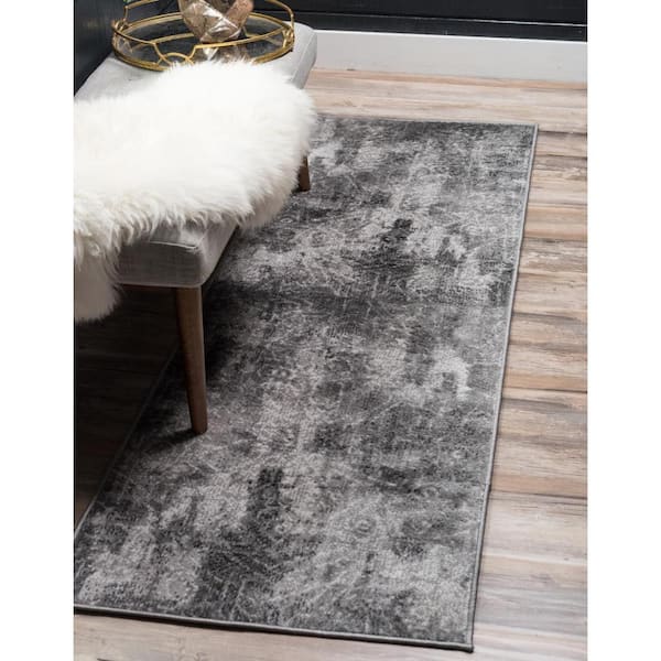 Sofia Rainier Dark Gray 2' 0 x 6' 7 Runner Rug