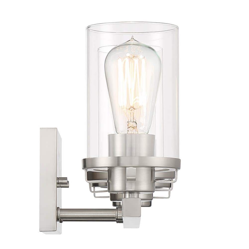 Jedrek 24" Brushed Nickel Dimmable Outdoor Vanity Light