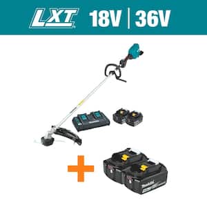 LXT 18V X2 (36V) Lithium-Ion Brushless Cordless String Trimmer Kit (5.0 Ah) with LXT 18V Battery 5.0 Ah (2-Pack)